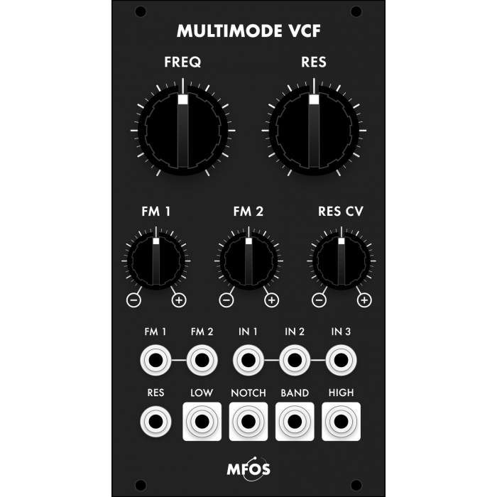 MFOS Euro Multimode VCF (SMT - Black Version) - synthCube